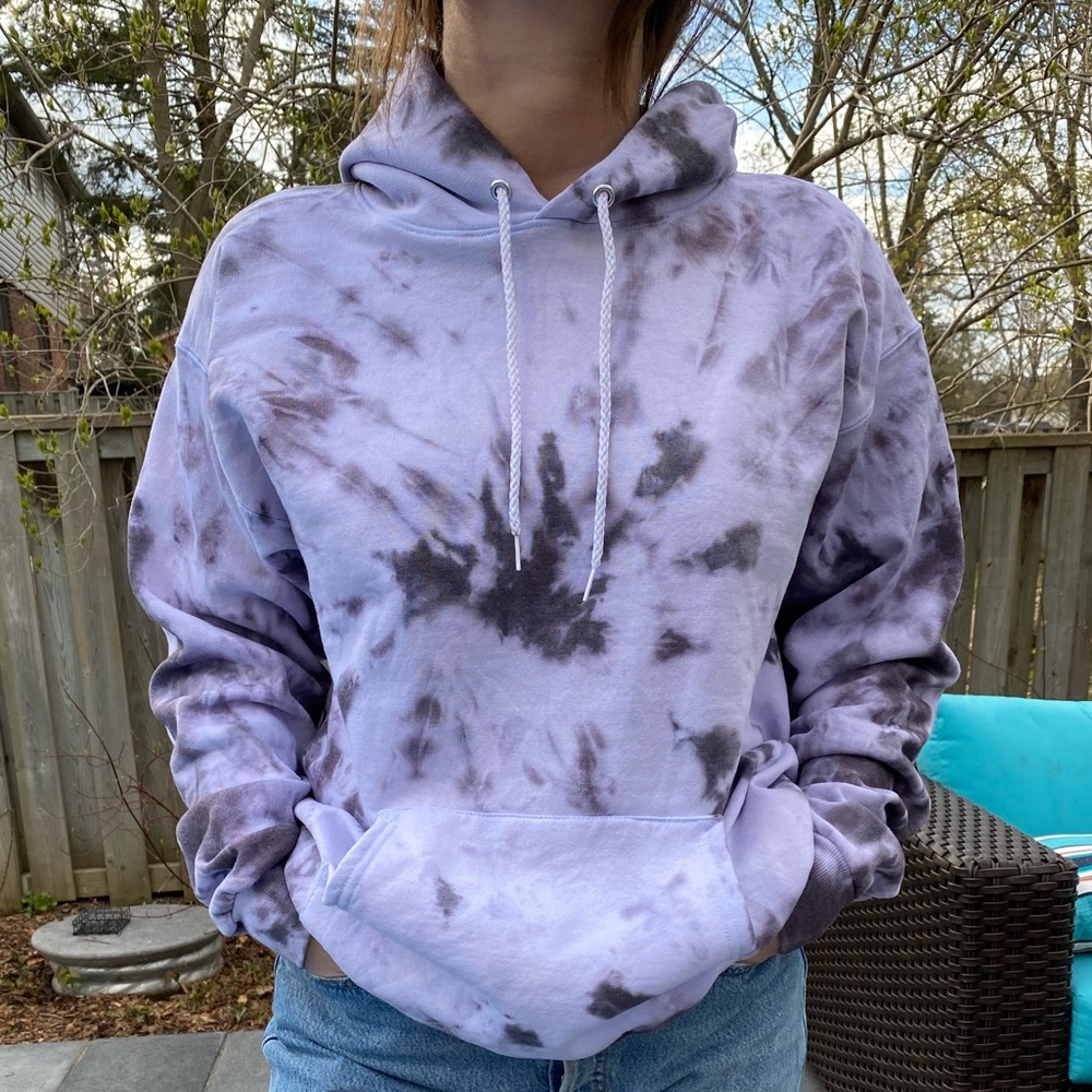 Purple Tie Dye Hoodie